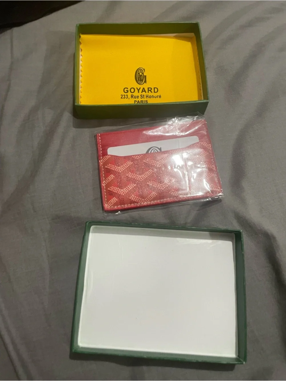 Goyard Red Patterned wallet